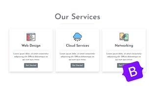 Our Services Section | HTML CSS BOOTSTRAP | Swapnil Codes #webdesign #bootstrap #ourservicessection