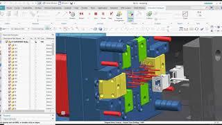 Side-core Mould Design Animation in UG Nx