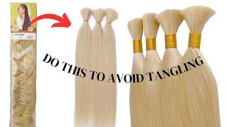 How to prep braiding hair for ventilating to avoid tangling