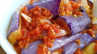 Cara Masak Terung Goreng Berlada/Sambal Balado  Terong/Resepi Terung Berlado/