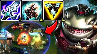 TAHM KENCH TOP ON-HIT LITERALLY MAKES ENEMY RAGEQUIT - S14 Tahm Kench TOP Gameplay Guide