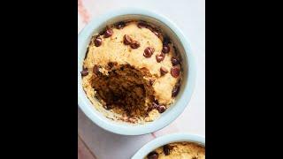 EASIEST 1-Minute Chocolate Chip Mug Cookie | Vegan #shorts #youtubeshorts