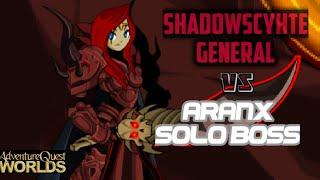 AQW Shadowscythe General Vs Aranx Solo boss 5K damage