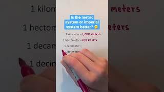 Is the metric system or imperial system better?  #Shorts #math #debate