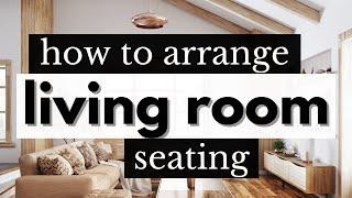 How to arrange LIVING ROOM furniture // The 3 most common sofa and chair arrangements - RE-UPLOAD