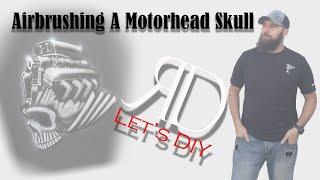 Airbrushing A Motorhead Skull