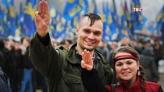 АТОшник Дмитрий Резниченко ударил головой в нос генерала Виктора Палия и получил в ответ.