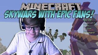 MINECRAFT SKYWARS W/ FANS!!! #11