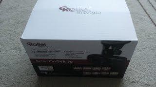 Rollei CarDVR 70 Unboxing KFZ Dashcam Car DVR Dash cam Autokamera Test wie 100 110