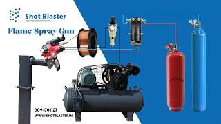 Wire Flame Spray Gun Price | Thermal Spray Gun | Coating Equipment Manufacturer- Shot Blaster