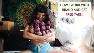 How I work with BRAND and get FREE yarn - CROCHET FOR BUSINESS