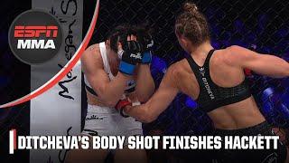 Dakota Ditcheva finishes Chelsea Hackett with flurry against the cage | PFL Highlights