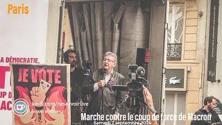 En direct: Marche contre le coup de force de Macron