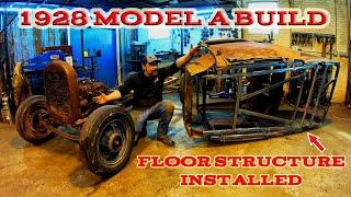 28' Model A Coupe Build Part 2- Stripping The Body- Framing out the floors
