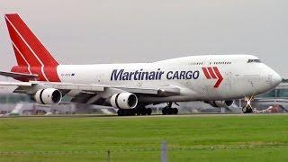 Martinair Cargo | 747-400F | Touchdown + Takeoff