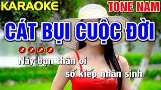  CÁT BỤI CUỘC ĐỜI  Karaoke Nhạc Sống Bolero Tone Nam ( PHỐI HAY ) ► Tình Trần Organ