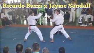 Jayme Sandall vs Ricardo Buzzi - final do campeonato brasileiro de karate Tradicional 2012