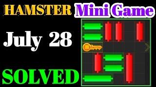 Hamster Kombat New Easy Mini Game Challenge for KEY - July 28 Solved | Take Key | Mini Game