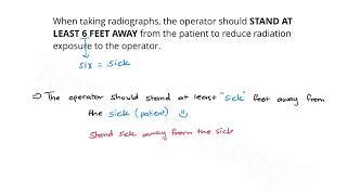 Radiology Mnemonic: Distance Between the Operator and Patient