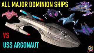 USS Argonaut (Achilles 2.0) VS All Major Jem’Hadar Ships - Star Trek Starship Battles
