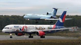 1 HOUR PLANESPOTTING | 100 LANDING AND TAKEOFF |  RUSSIA,  DOMODEDOVO