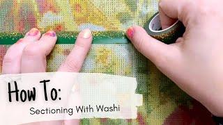 How To: Section Off Your Canvas With Washi Tape || A diamond painting tutorial