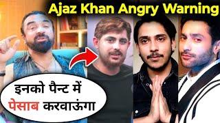 Ajaz Khan Very Angry Reply to Carry Minati, Harsh Beniwal and Purav Jha | Ajaz Khan Vs YouTubers