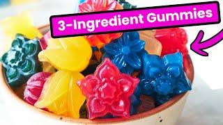 3-Ingredient Fruit Gummies (No Gelatin)