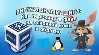 Виртуальная машина: как перекинуть файл на основной комп и обратно