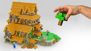 I Made a Minecraft Kingdom with Magnetic Minecraft Blocks
