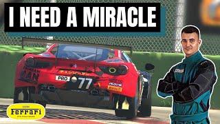 I Need a Miracle in this Top Split on iRacing! (Ferrari Challenge at Oulton Park)
