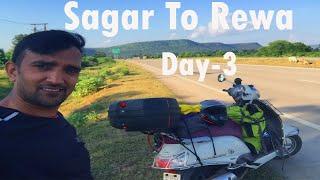 Sagar To Rewa On Suzuki Access | Mumbai To Jharkhand Road-Trip Day-3 | Solo Road-Trip On Scooty .