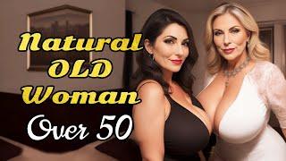 Natural older Woman over 50  Attractively Dressed classy 3 main tips 40's style #naturalwoman