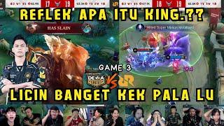 LER PENYELAMAT BUMI | REACTION STREAMER DEWA UNITED VS RRQ HOSHI | GAME 3