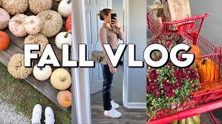 FALL VLOG | Trade Joes Haul, Decorating, Autumn Recipe, Workout, Weekend In My Life!