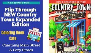 Flip Through of Country Town New & Expanded Edition by Coloring Book Cafe | LOVE THIS NEW BOOK