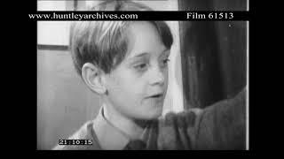 Ten year old boy demonstrates understanding of decimalisation.  Archive film 61513