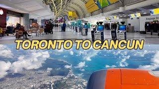 Toronto to Cancun on Sunwing & Pearson Airport Infield Concourse