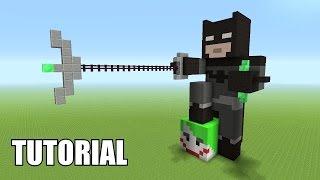 Minecraft Tutorial: How To Make A BATMAN Statue!! (Batman V Superman)