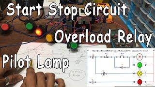 Start Stop Circuit with Thermal Overload Relay and Pilot Lamp (Tagalog)