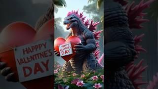 Godzilla is Sad In Valentine’s Day #godzillacartoon #valentinesday