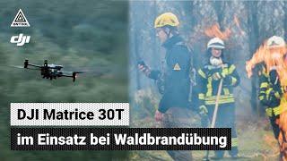 DJI Matrice 30T im Einsatz bei Feuerwehr im Landkreis Northeim - Brennen im Hutewald  - Qntrol