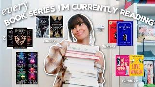 every series im currently in the middle of reading.... hint: it’s too many 