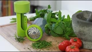 Microplane Herb Grinder and Leaf Stripper Seasoning Herb Mill (Stainless Steel)