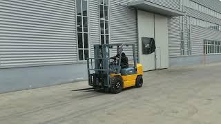 LTMG 3 ton Diesel Forklift with ISUZU engine and 3 stage full free 5 meter mast