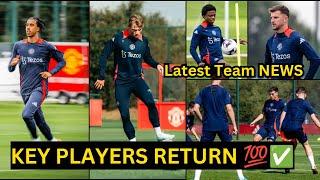 BREAKING Leny Yoro, Hojlund, Ugarte,Shaw,Malacia, Man United training, injury News & Return Dates 