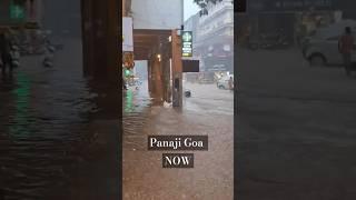 Panaji Goa Now. Flooded due to heavy rainfall  #goarain #flood #rainfall