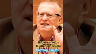Воспитание от Владимира Жириновского #shorts