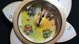 "Floral Fantasy" Rhythm Magic Motion Clock 4MH663-R34