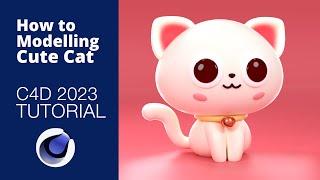 Cute 3D Cat - Character Modelling in Cinema 4D Tutorial